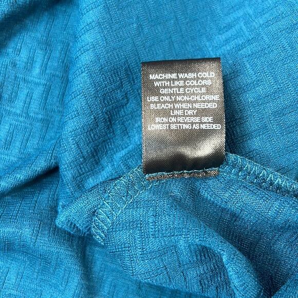 Trixi tetxtured teal fit and flare dress, size 3 - Picture 9 of 9